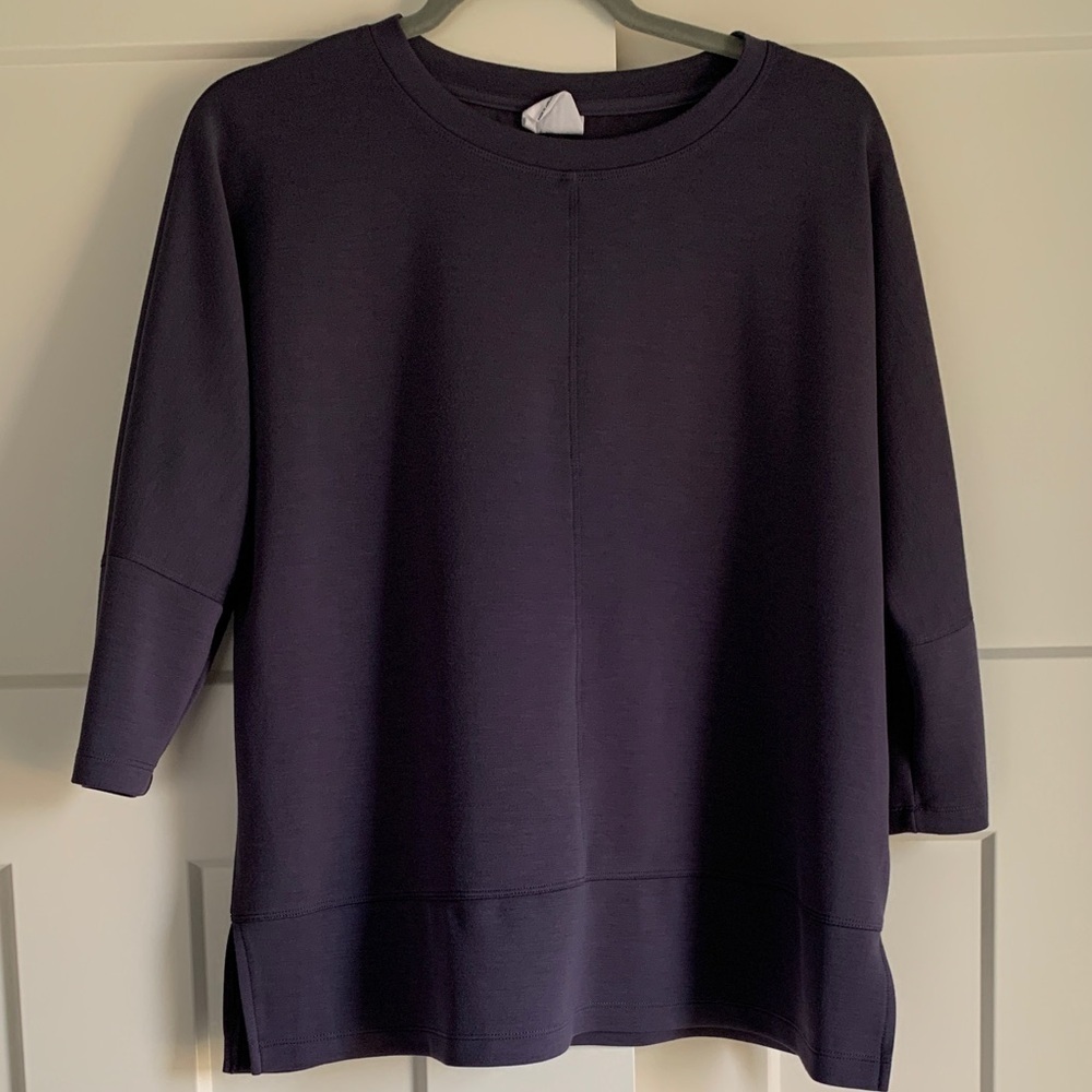 {SAGE} Dusty Purple 3/4 Sleeve Shirt
